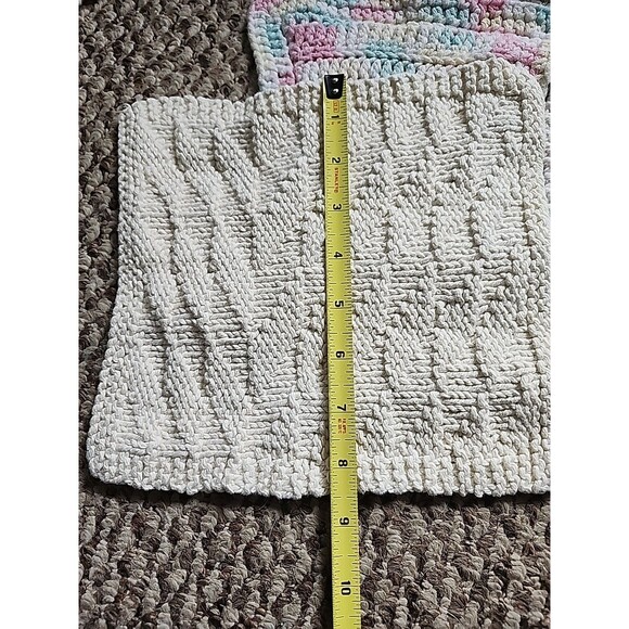 Lot of 10 Hand Crocheted Hot Pads Potholders Trivets Vintage - Picture 6 of 15